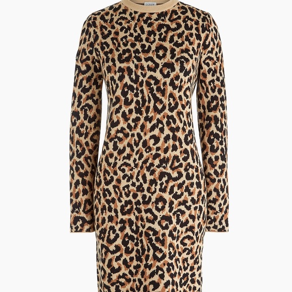 J. Crew Leopard Sweater-Dress